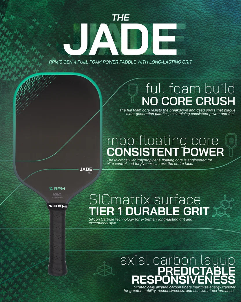 RPM Jade 16mm Widebody Pickleball Paddle